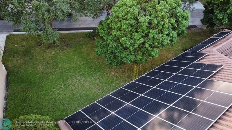 New roof with solar panels