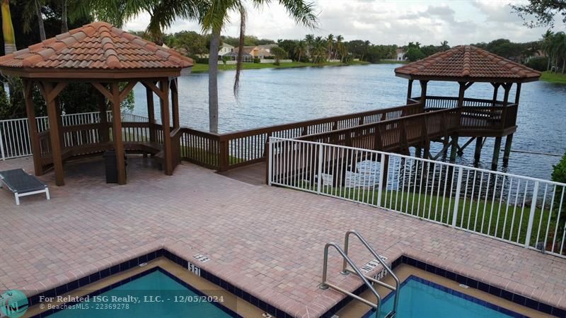 Community pool one block form the house