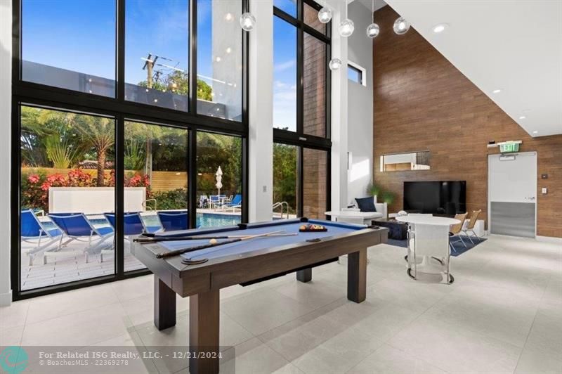 2-story clubhouse overlooking the pool area