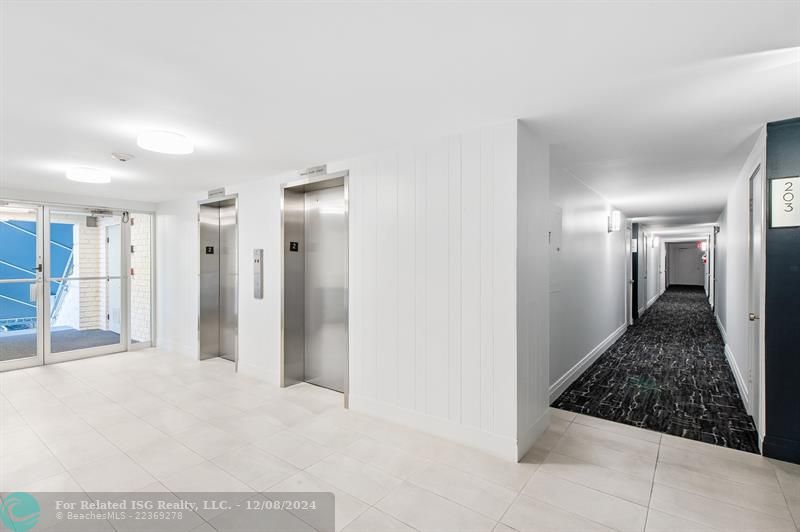 2nd floor hallway/foyer. Other floors to be remodeled similarly.