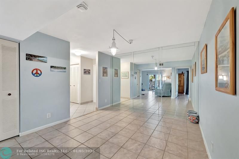 Dining room seen from living room-Ample space for your dining room furniture