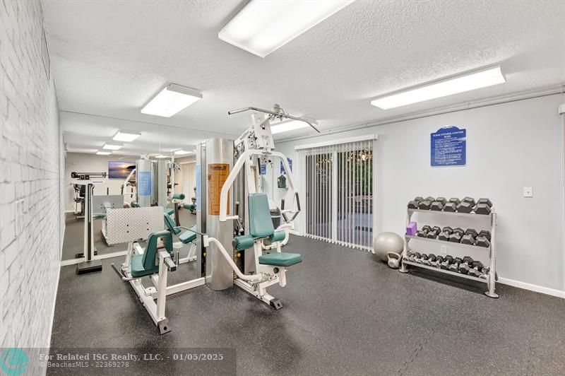 Private gym for TOM residents