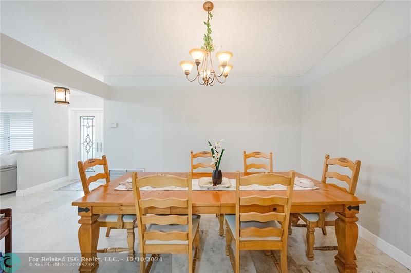 Dining room from Kitchen area