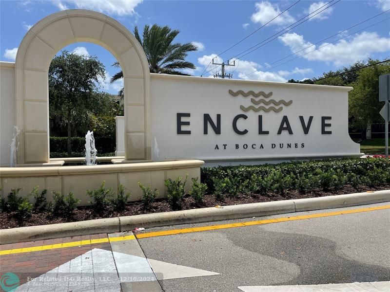 The Enclave at Boca Dunes is a gated community with LOW HOA!