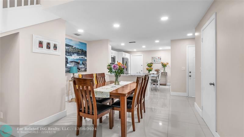 Stunning eat in kitchen with granite counters and SS appliances