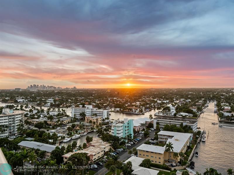 Sunset and Waterway Views