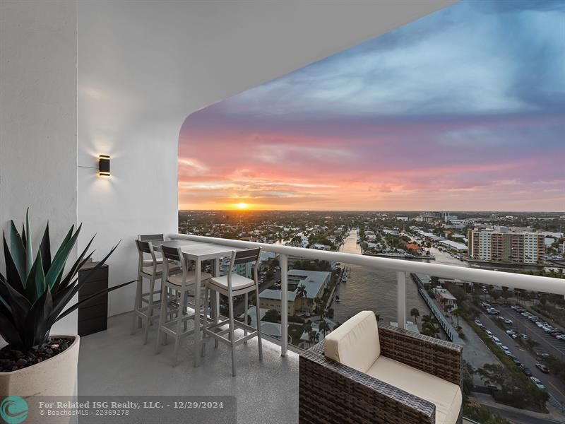 Private West Facing Terrace