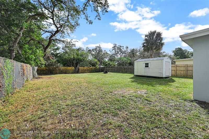 There is ample storage space in great storage shed of 14x 8.