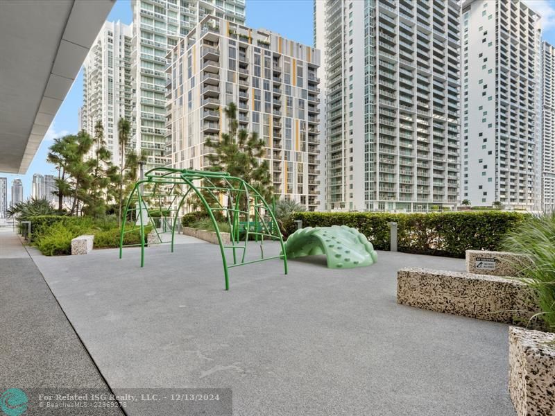 Playground on 6th floor amenities' deck