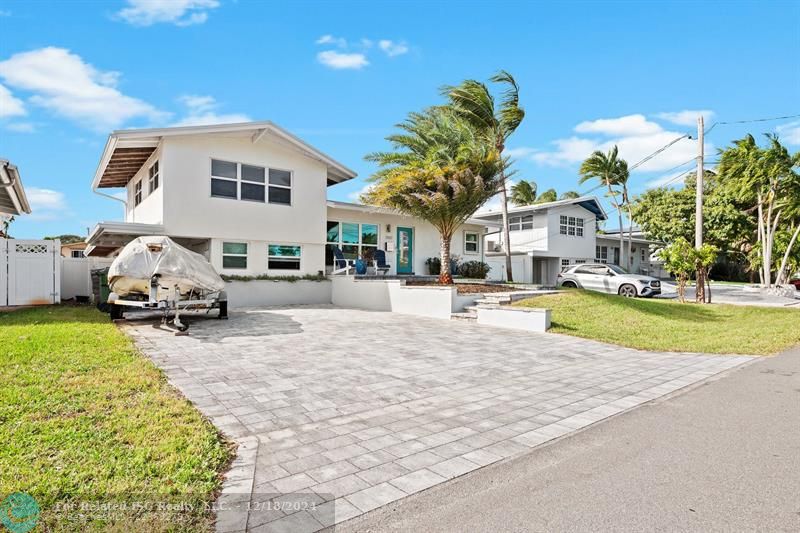 New driveway and walkway