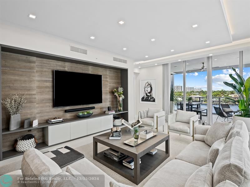 Family Room decorated by SLK Interiors