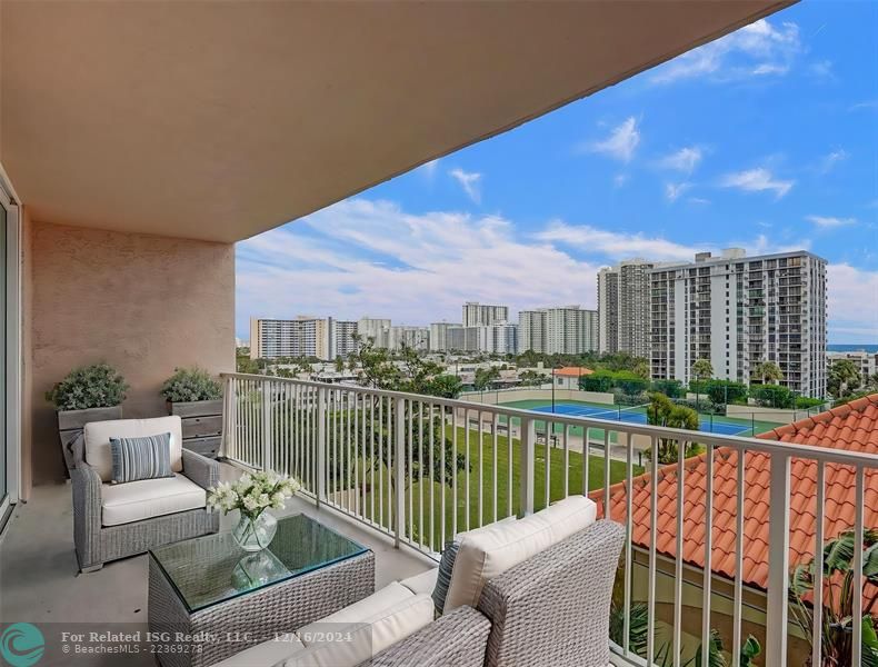 Virtually Staged Balcony