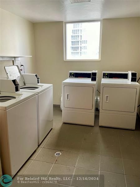 Community Laundry/Trash chute recycle bins on each floor