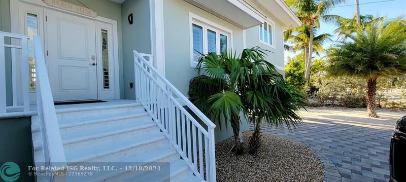 Main stairs to property