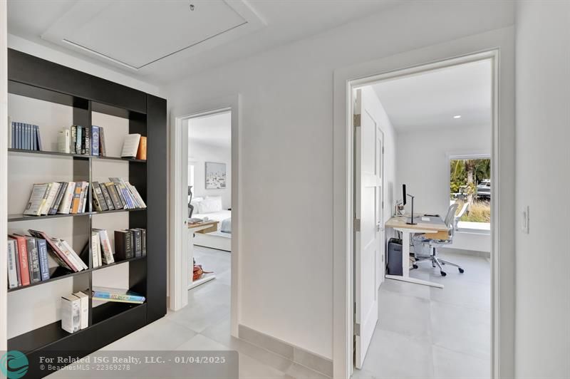 Private Hallway to Office and Secondary Suites