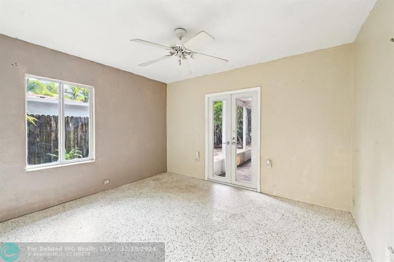 Third Bedroom with Access to Screened Patio