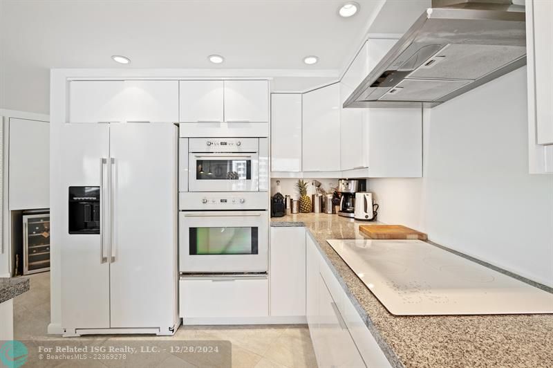 Open Kitchen with Counter Seating Area