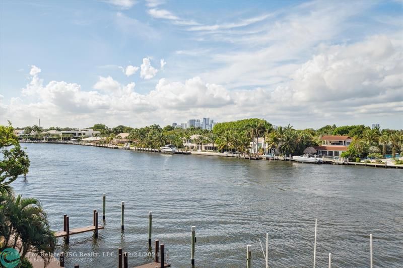 Intracoastal views from the pool