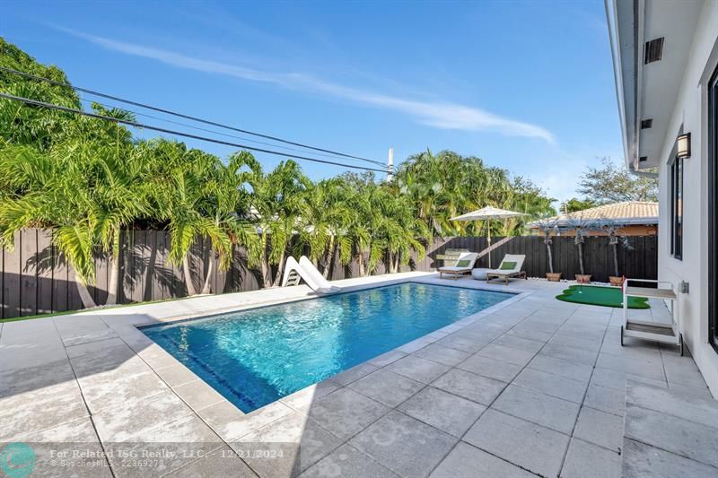 Backyard Pool Area