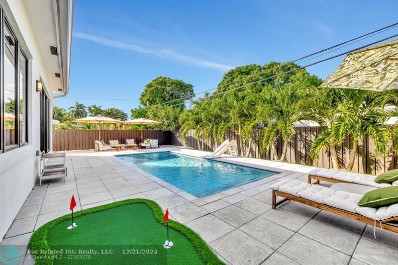 Backyard Pool Area