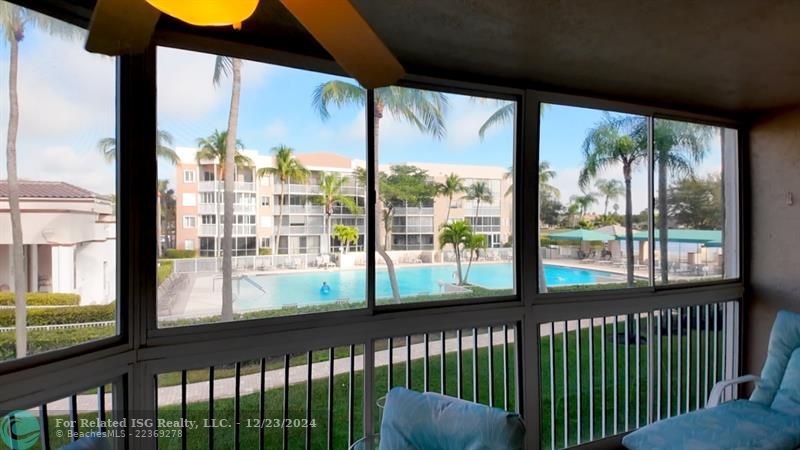 Gorgeous Pool views right from the balcony