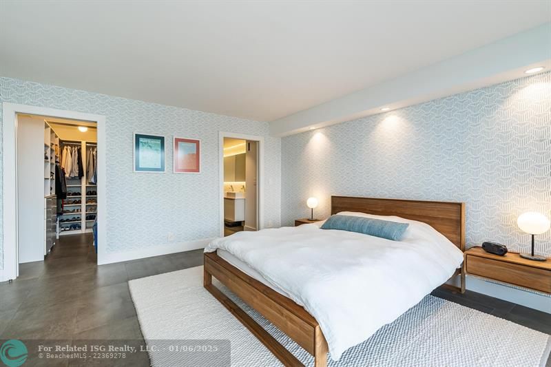 Primary Bedroom with Ocean & Pier View