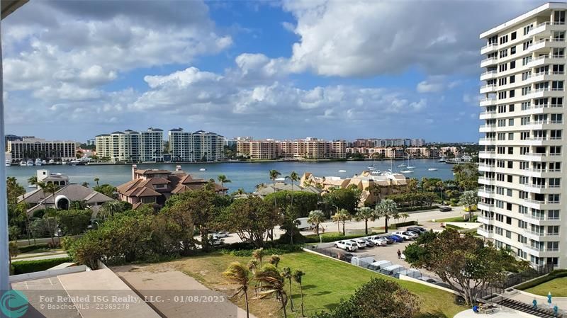 BALCONY SIDE VIEW TO INTRACOASTAL