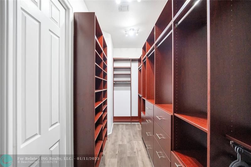 Primary bedroom closet