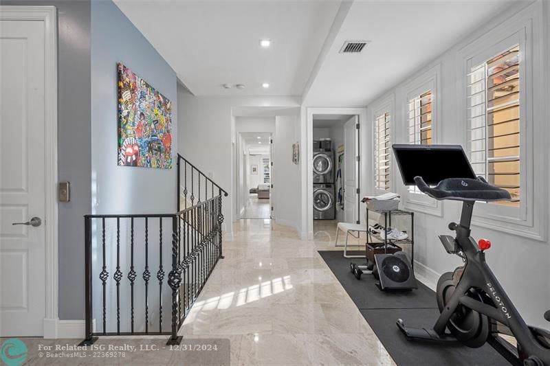 Loft exercise area