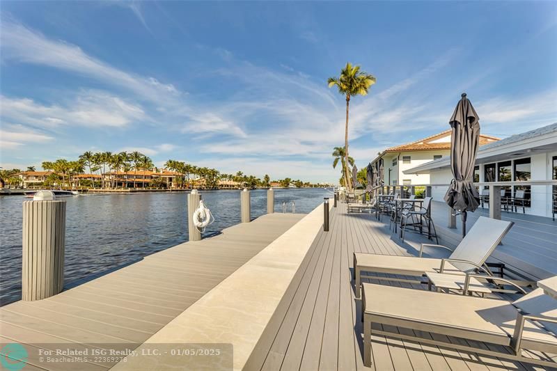 Lounge area on the dock!