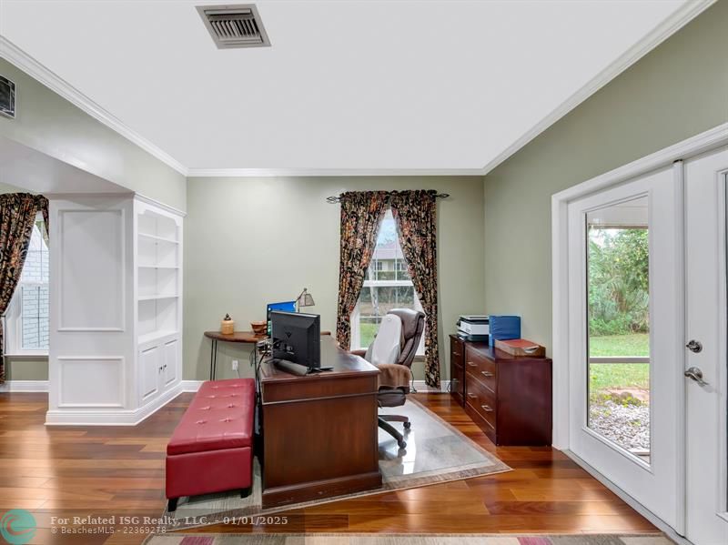 combination office or larger living room