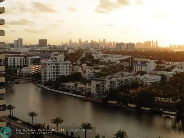 Miami Skyline at Sunset