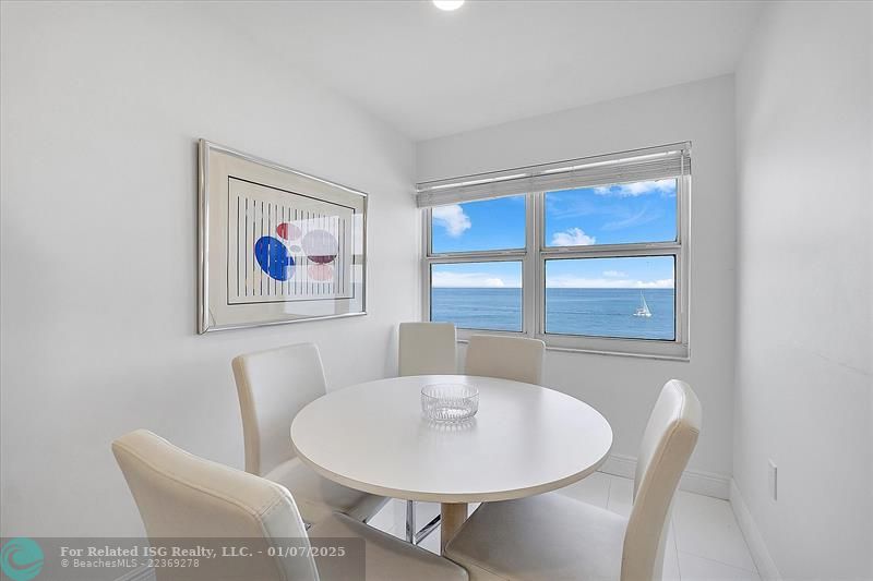 EAST-IN KITCHEN WITH OCEAN VIEWS.  WATCH BOATS GOES BY