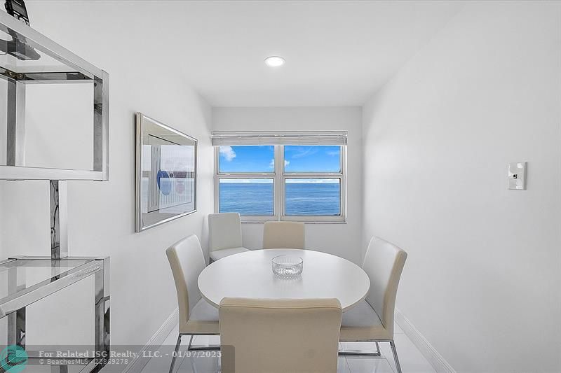 EAST-IN KITCHEN WITH OCEAN VIEWS