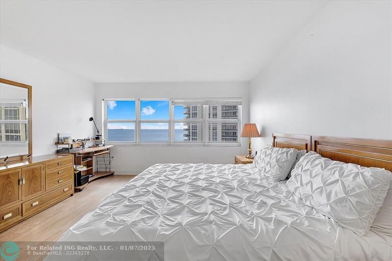 PRIMARY BEDROOM WITH GREAT OCEAN VIEWS