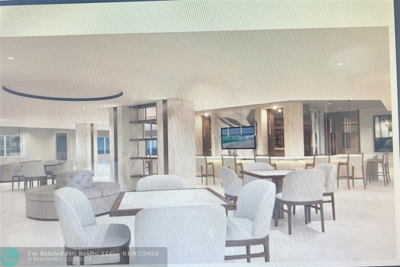 RENDERING OF THE LOUNGE ROOM THAT OWNERS WILL VOTE ON.