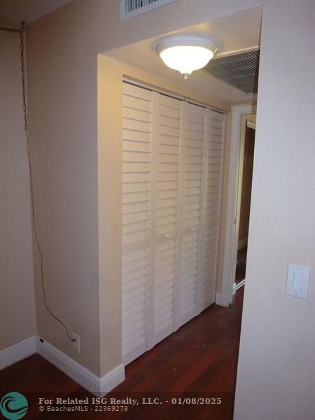 Hall closet