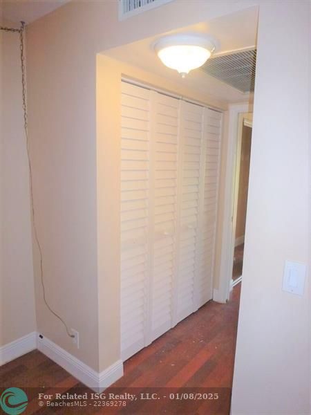 Hall closet