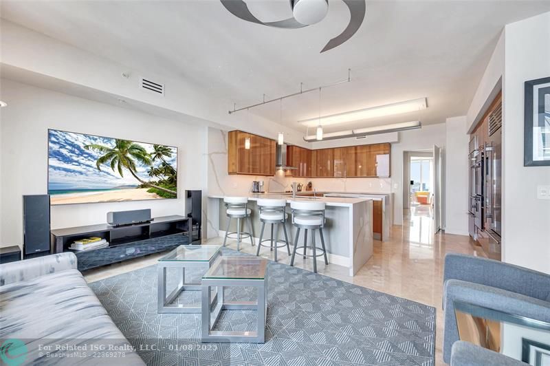 Family room kitchen