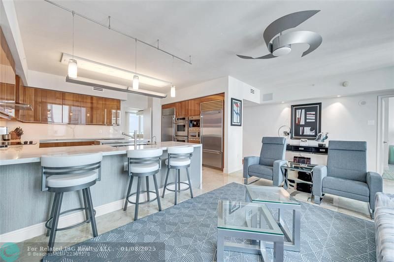 Family room kitchen