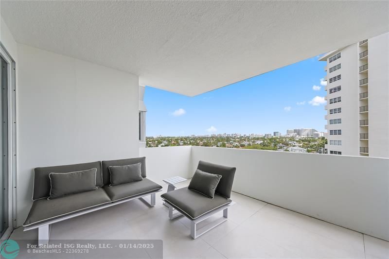 Balcony view to ocean