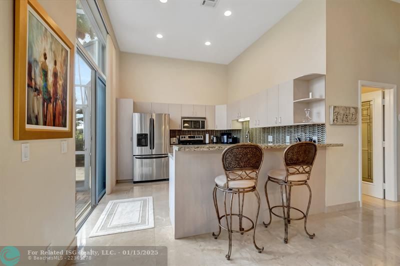 Golf view on screened porch