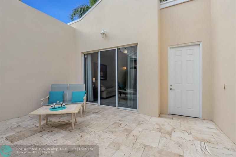 Golf view on screened porch